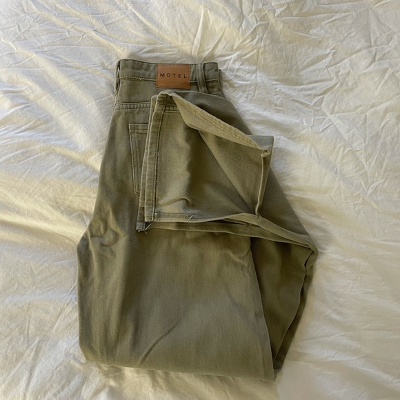 Motel Rocks Split Parallel Jeans - Picture 2 of 4